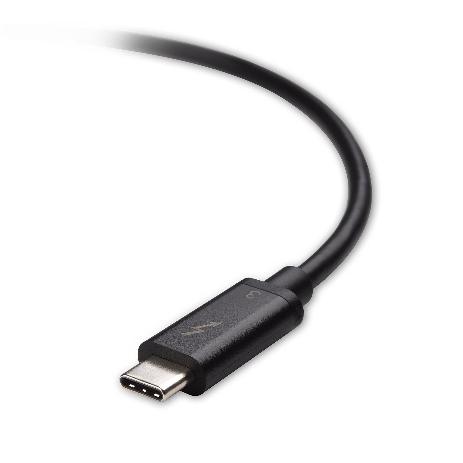 Cable Matters 40 Gbps Thunderbolt™ 3 Cable in Black 1.6ft/0.5m