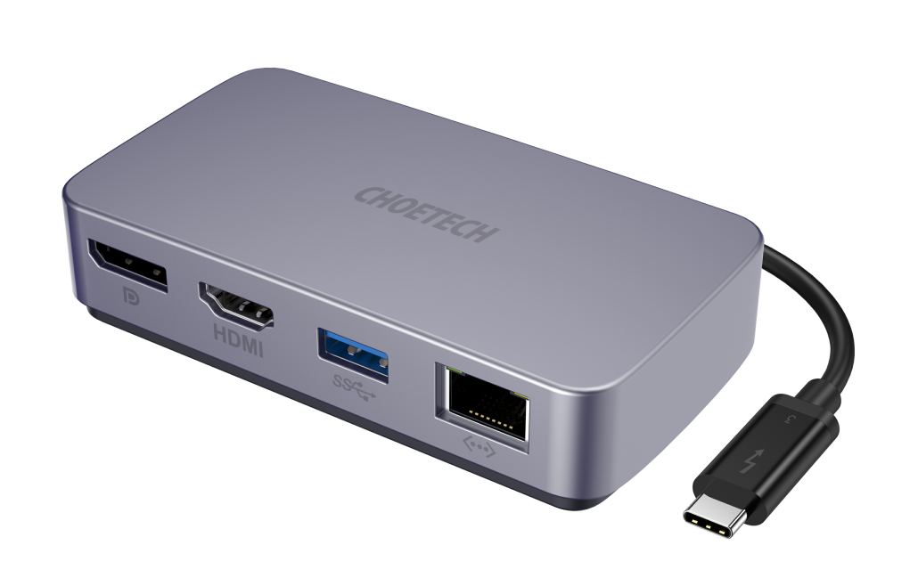 CHOETECH Thunderbolt 3 Travel Dock（Model:HUB-M12）