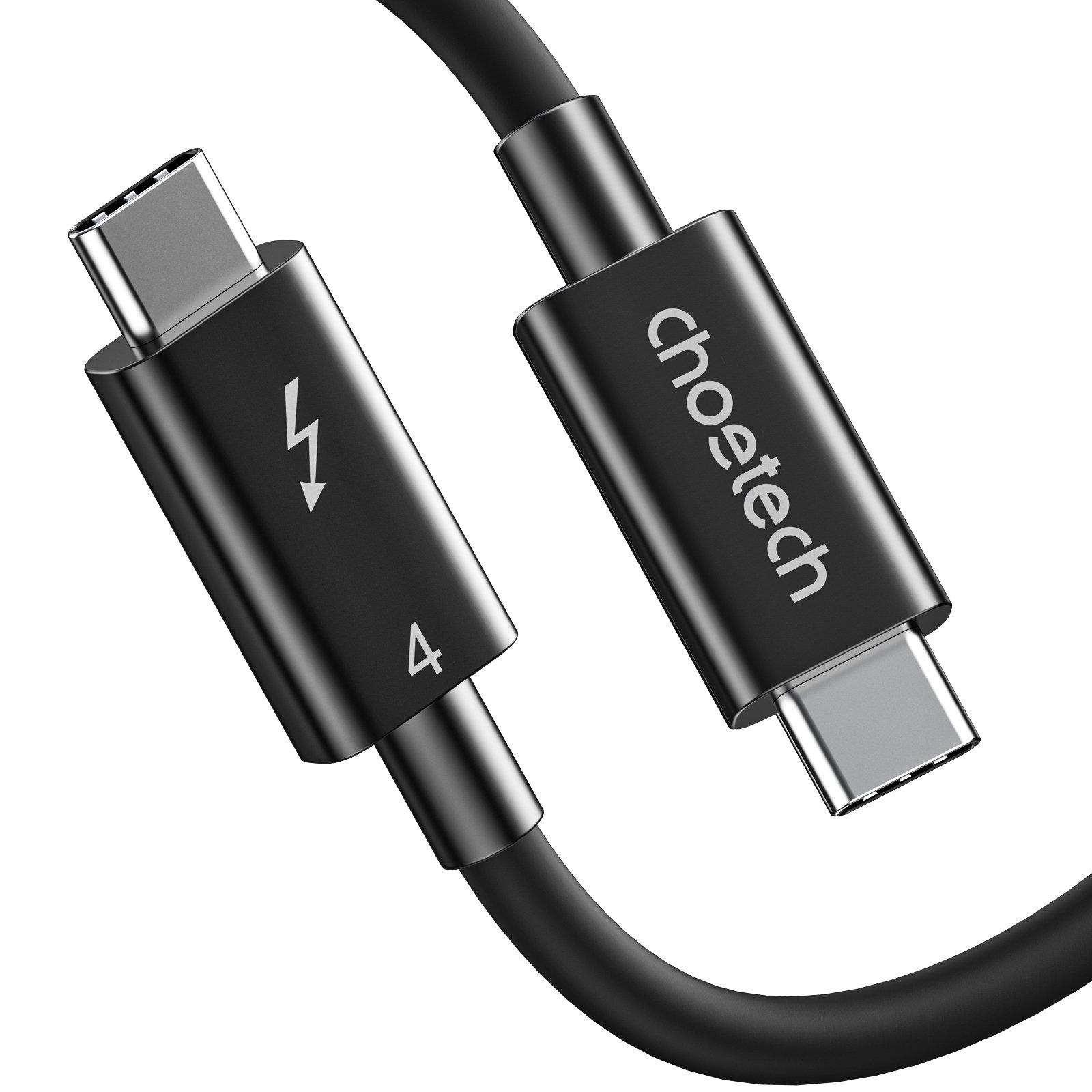 A3010 Choetech Thunderbolt 4 Cable 2.6ft 40Gbps With 100W Charging And  8K@30Hz 5K@60Hz Or Dual 4K Video