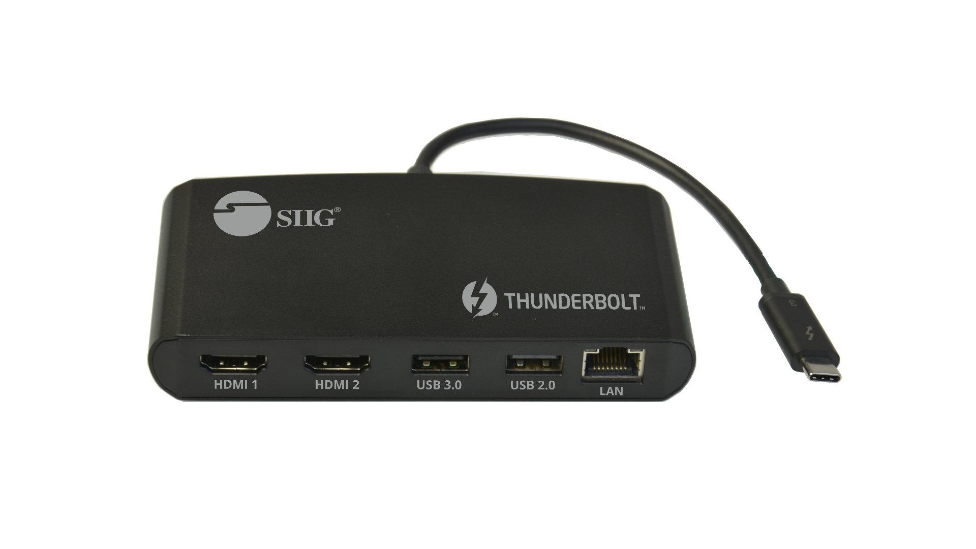 Thunderbolt 3 to Dual HDMI Video Hub LAN Dock