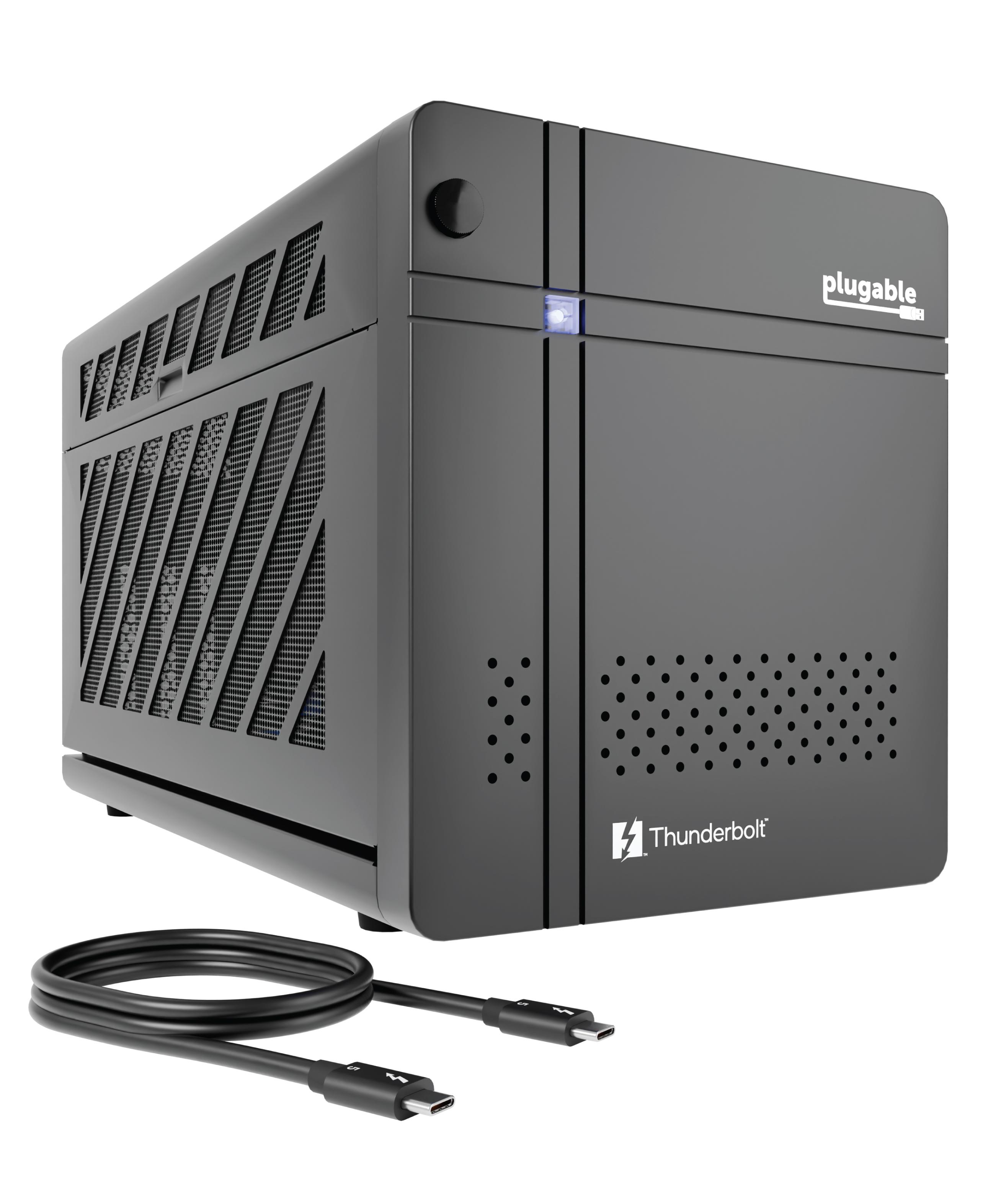Plugable Thunderbolt 5 AI eGPU Enclosure & Dock: 80Gbps, 850W PSU, TAA ...